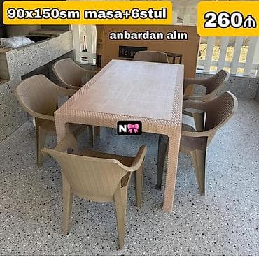 Satılır: *Birbaşa anbardan plastik masa dəsti* Qeyd:Yenidir,hazır əldə