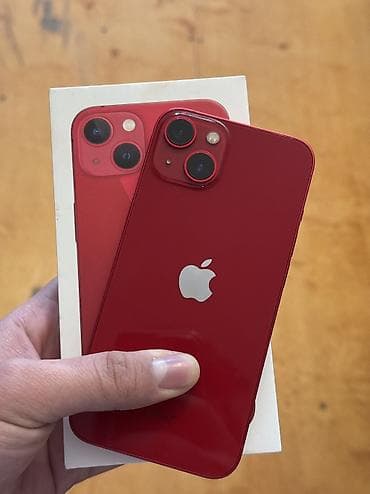 iphone 14 en ucuz: IPhone 13, 128 GB, Qırmızı, Zəmanət, Simsiz şarj, Face ID — 1