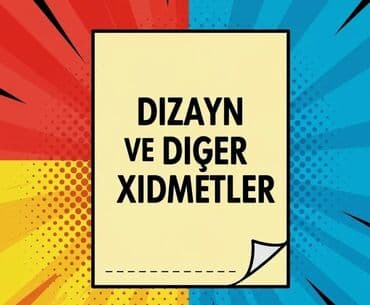 Xidmət: Dizayn və rəqəmsal media həlləri Təqdim olunanlar: - Media və