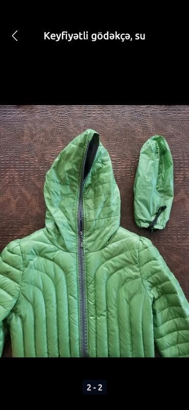 kişilər üçün demisezon steqan gödəkçələr: Keyfiyətli gödəkçə, su keçirtməz. Rahatlıqla bükülür və çantasına — 2