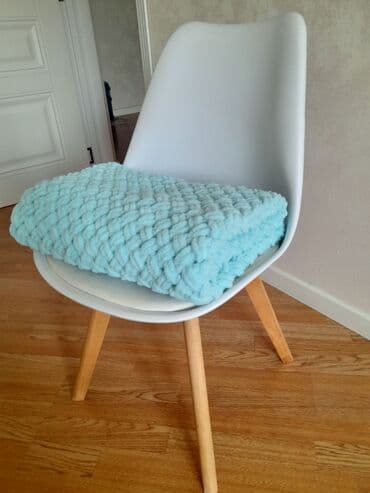 Prastinalar: Yeni rəng - Mavi Mikrofiber Pled, Pulsuz çatdırılma — 4