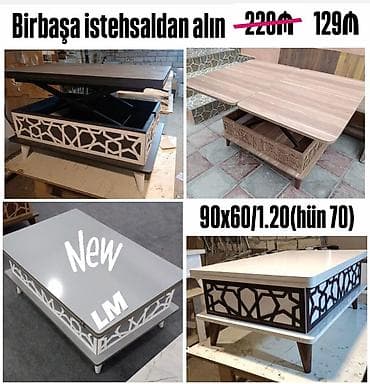 stolustu lampa: Transformer jurnal masalar – çoxfunksiyalı və praktik dizayn. - — 1