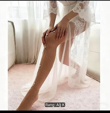 Aksesuarlar: Zəncirli ayaq bəzəyi – “leg chain/garter” tipli aksesuar - Dizayn — 1
