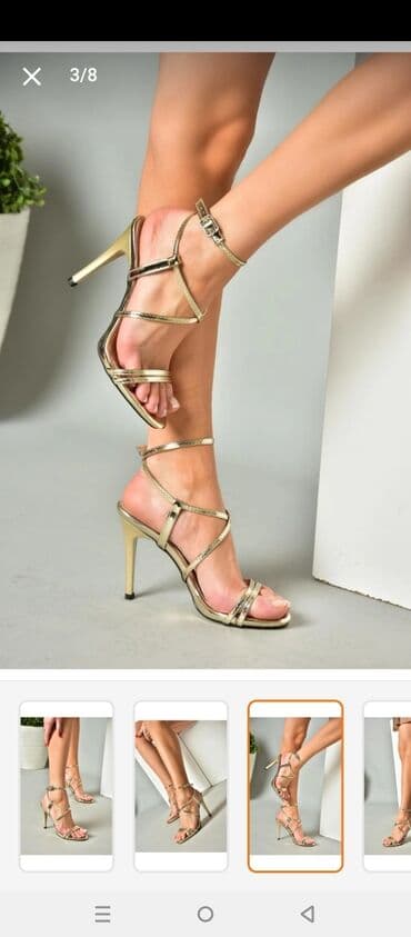 босоножки 27 размера: Размер: 39, цвет - Золотой, Новый — 2