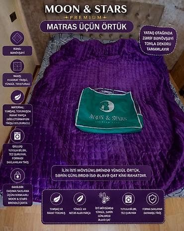 damla tekstil: Yataq üçün Yeni rəng - Bənövşəyi Yataq örtüyü, Ünvandan götürmə — 1