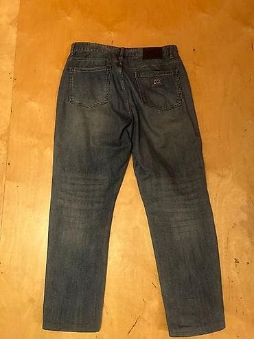 cins şalvar modelleri: Klassik kişi şalvar dəsti 1) Tünd mavi denim cins - Kəsim — 2