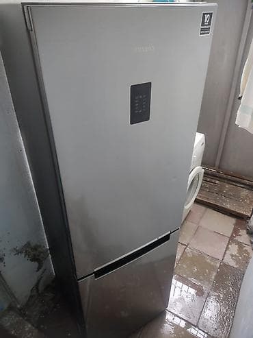 samsung a320: Б/у 2 двери Samsung Холодильник Продажа, цвет - Серебристый — 1