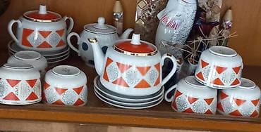 kompot qabı: Rəng - Yaşıl, Şüşə, SSRİ — 4