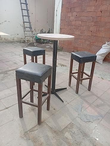 stulla: Balkon üçün, İşlənmiş, Açılmayan, Yumru masa — 1