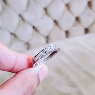 nişan üzükleri: Nişan, Üzük, Ağ qızıl, 585 Əyar — 2