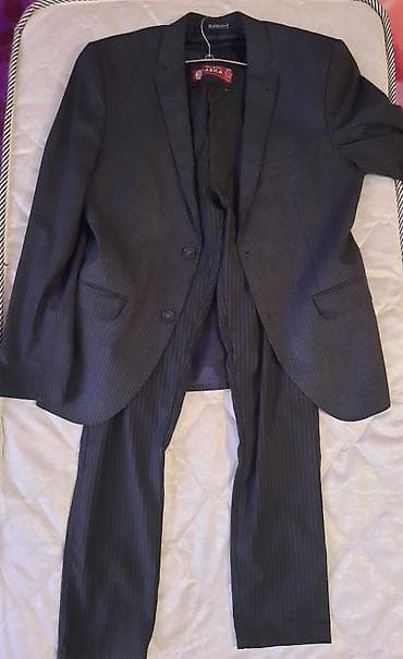 Klassik kişi kostyumu – Ramzotti markası - Rəng: tünd boz/qara ton