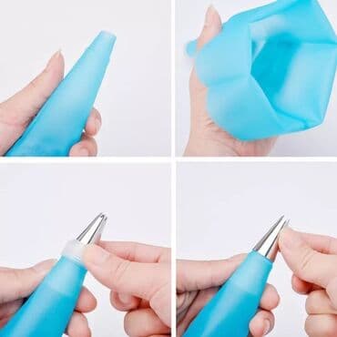 tort bezemek: Tort bezemek üçün krem torbası
Başlıqlarla birlikde — 4