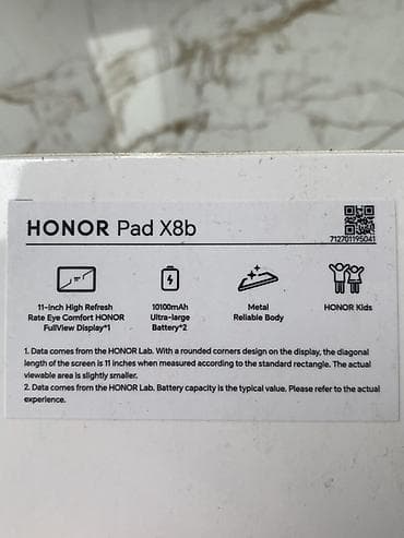 asus eee pc ha: HONOR Pad X8b planşet - Ekran: 11" HONOR FullView, yüksək yeniləmə — 2