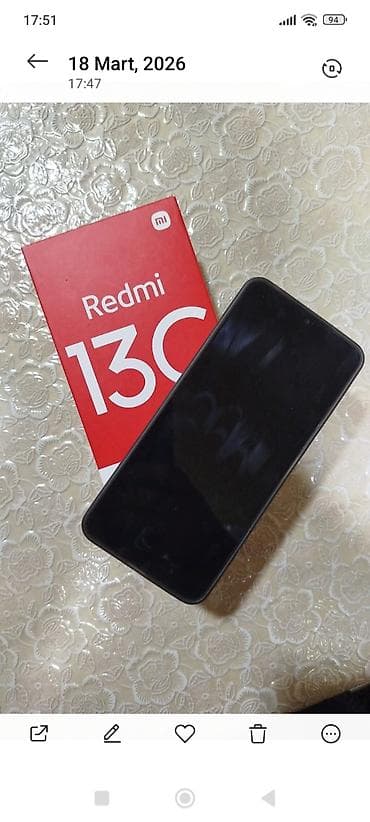 TV və video: Xiaomi Redmi 13C smartfon - Ekran: 6.74 düym (17.11 sm) displey — 2