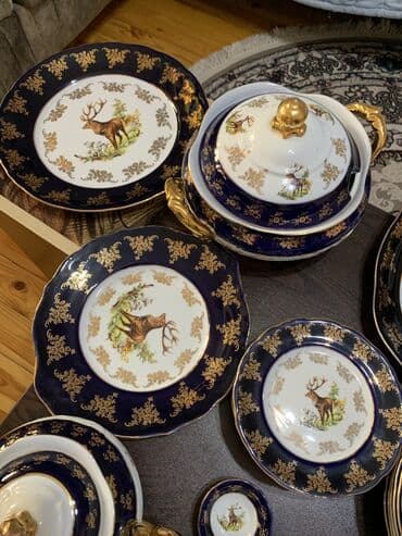 qab qacaq az: Boşqablar, rəng - Göy, Kobalt, Çexiya — 2