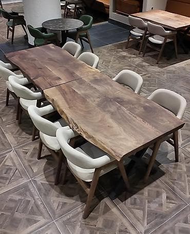 Qonaq otağı üçün, Yeni, Açılmayan, Dördbucaq masa, 12 stul