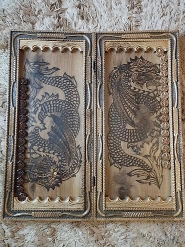 Satılır – Əl işi oyma Nərd Çox gözəl və keyfiyyətli əl işi oyma nərd — 4