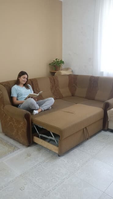 Künc divan, İşlənmiş, Açılan, Bazalı, Parça, Çatdırılma yoxdur