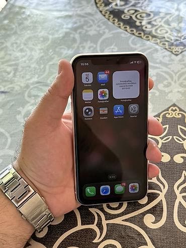 telefon barter: IPhone 11, 64 GB, Ağ, Face ID — 2
