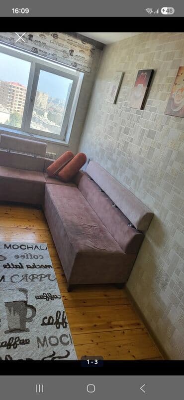 Шкафы: Угловой диван, Нераскладной, Без подьемного механизма, Ткань — 3