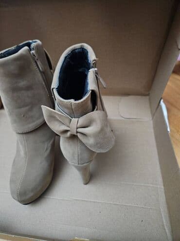 Botinka və botilyonlar: Ölçü: 39, rəng - Bej, İşlənmiş — 2