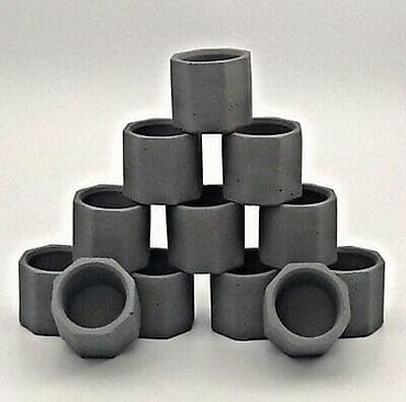 fokus bonsai: Məhsul: Kiçik dekorativ saksı qabları (poliedr formalı) • Dizayn — 5