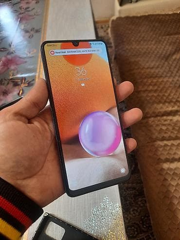 barter telefon iphone: Samsung Galaxy A32, 64 GB, rəng - Göy, Barmaq izi — 5
