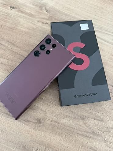 sim limitsiz internet: Samsung Galaxy S22 Ultra, 256 GB, rəng - Bənövşəyi, Simsiz şarj — 1