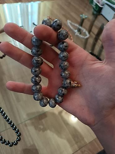 gumus tesbeh: Bazarda belə çeşid və belə qiymət yoxdur! ​Təbii daş, türmə işi, əl — 3