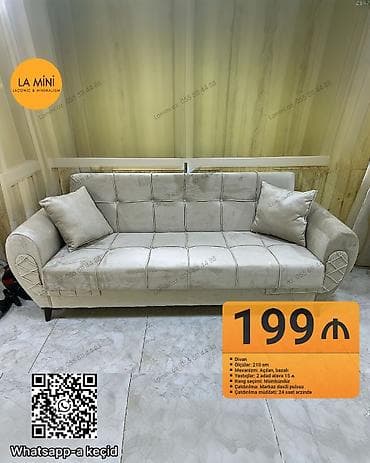 dairəvi: Divan, Açılan, Bazalı, Vеlur parça, Şəhərdaxili pulsuz çatdırılma — 1