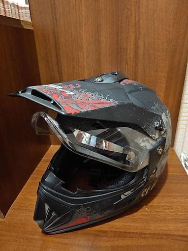 kredit evler bakida: Motokros/Tur enduro tipli dəbilqə - Tip: Tam üzlü enduro/motokros — 1