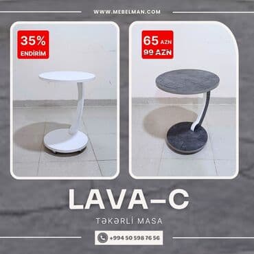 əncir cemi: Jurnal masası, Yeni, Laminat, Yumru masa — 1