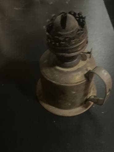 antik dolab: Məhsul: Köhnə tipli metal yağ lampası (kerosin/yağ lampası) Təsvir: - — 1