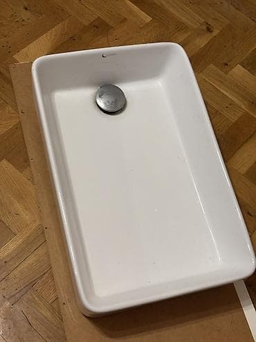 Çaşka umıvalnik (çanaq) Hamam üçün Keramika Ölçüsü : 50x34 sm en — 3