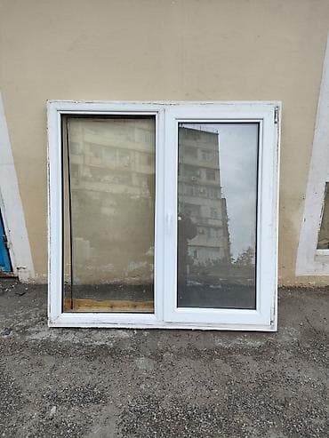 İşlənmiş İkiqat şüşə paketi Plastik pəncərə, Еni: 144 sm, Uzunluğu: 142 sm — 6