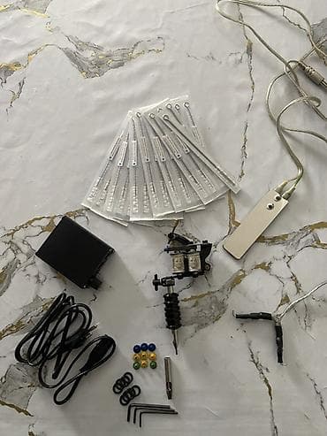 Dövme üçün tam avadanlıq dəsti Məzmun: - Bobin tipli dövme maşını — 1