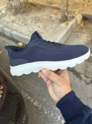 ayaggabı: GEOX Respira kişi idman ayaqqabısı - Rəng: tünd göy (üst hissə), ağ — 1