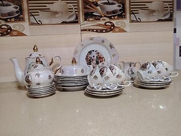 çaydan: Kahla porselen çay dəsti – “Made in GDR” damğalı kolleksiya — 8