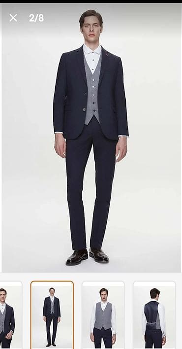 personaj geyimi: Kostyum, Demisezon, Kiğılı, Standart, rəng - Göy — 1