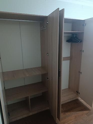 İşlənmiş, 4 qapılı, Güzgülü, Bej, Açılan, Düz dolab — 4