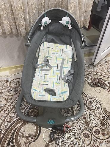 elektron besikler: Oğlan və qız üçün, Dördbucaq, Beşik, Dəstsiz, Matrassız, Yellənmə mexanizm ilə — 1