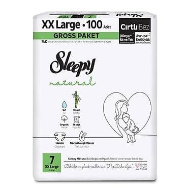 Sleepy Natural uşaq bezləri – böyük həcmli paketlər Sleepy 7N 100 ədət