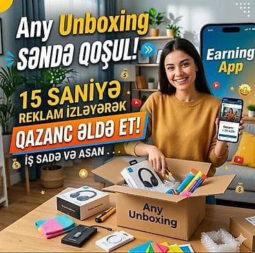Any Unboxing – Earning App Xüsusiyyətlər: - 15 saniyəyə qədər qısa