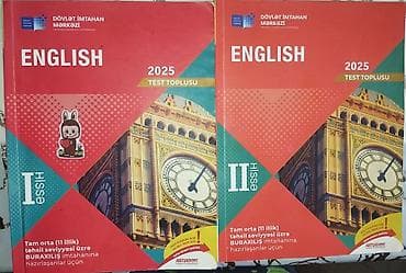 Личные вещи: Dim ingilis dili test toplusu, 1-ci və 2-ci hissə, çox az işlədilib — 1