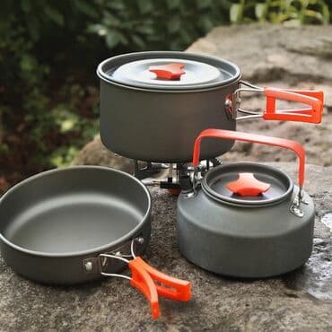 bakıda ovcu mağazaları: Piknik yemek desti qab qacaq teze mallar Piknik qazan seti Cooking — 1