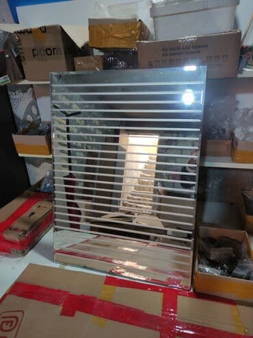 Güzgü Divar üçün, Düzbucaqlı, Naxışlı