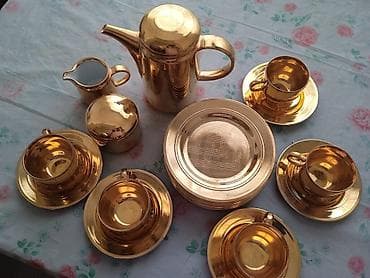 coca cola set serpi: Çay dəsti, Keramika, 6 nəfərlik, Almaniya — 8