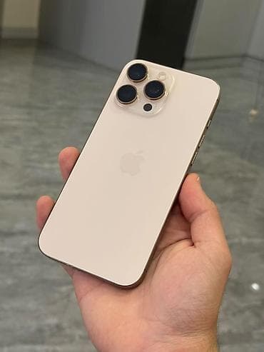 IPhone 16 Pro Max, 256 GB, Desert Titanium, Zəmanət, Barmaq izi, Simsiz şarj