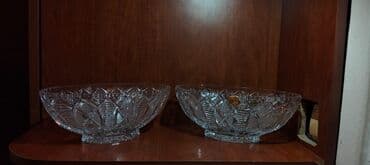 qab qacaq: Büllur qab-qacaq dəsti - Şəkillərdəki dəst müxtəlif ölçülü kəsimli — 2