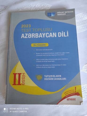 natiq vahidov azerbaycan dili 11 ci sinif pdf: Test toplusu — 2